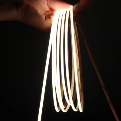 Супер тънка COB LED лента 4 мм | 24V | 5W/m | CRI>90