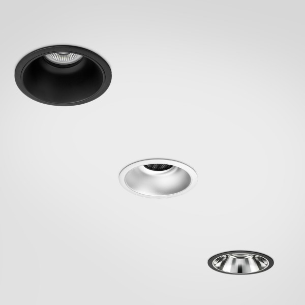 Детайлно изображение на LED луна за вграждане Astor COB | 3-CCT | Honeycomb филтър Снимка на LED луна за вграждане Astor COB | 3-CCT | Honeycomb филтър