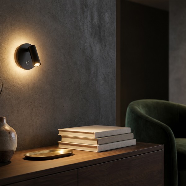 Снимка на Стенен LED аплик Genius с насочваема светлина и ореол