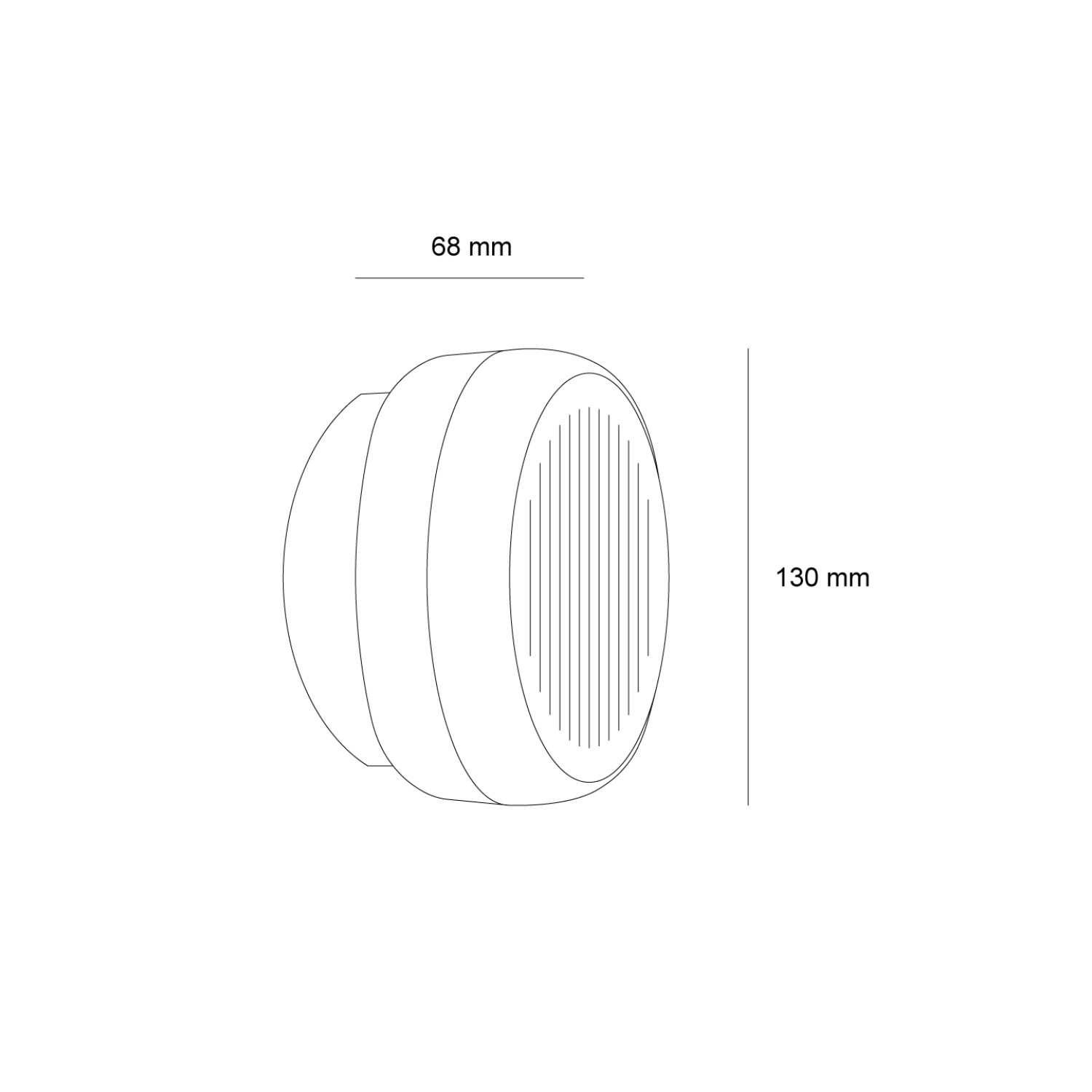 Снимка на LED плафониера Note | Черен | 12W | 3000K | IP65