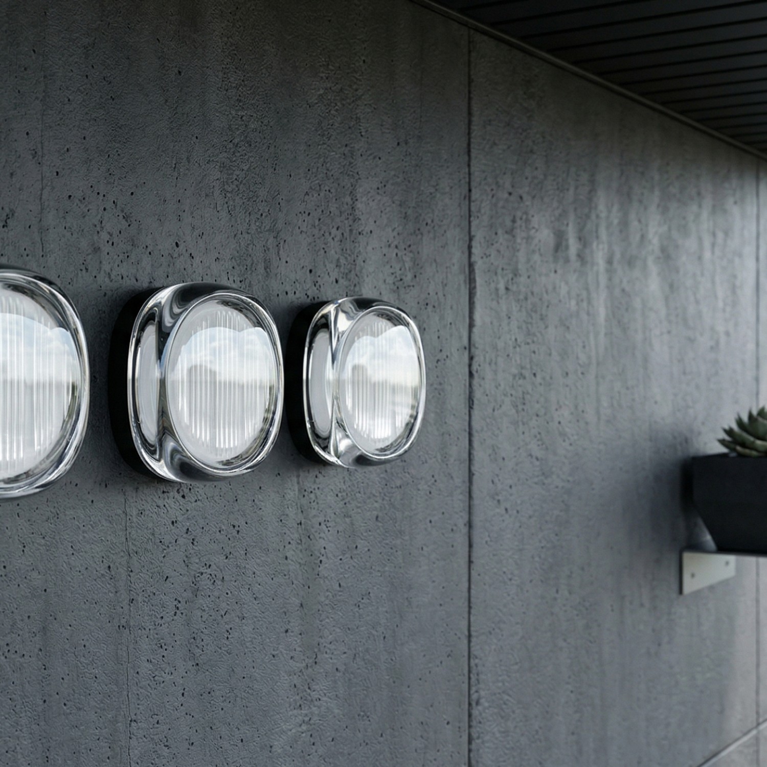 Снимка на LED плафониера Note | Черен | 12W | 3000K | IP65