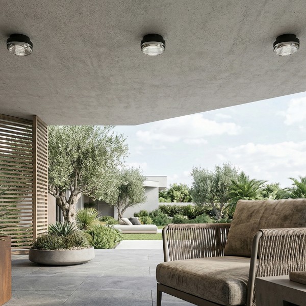 Снимка на LED плафониера Note | Черен | 12W | 3000K | IP65