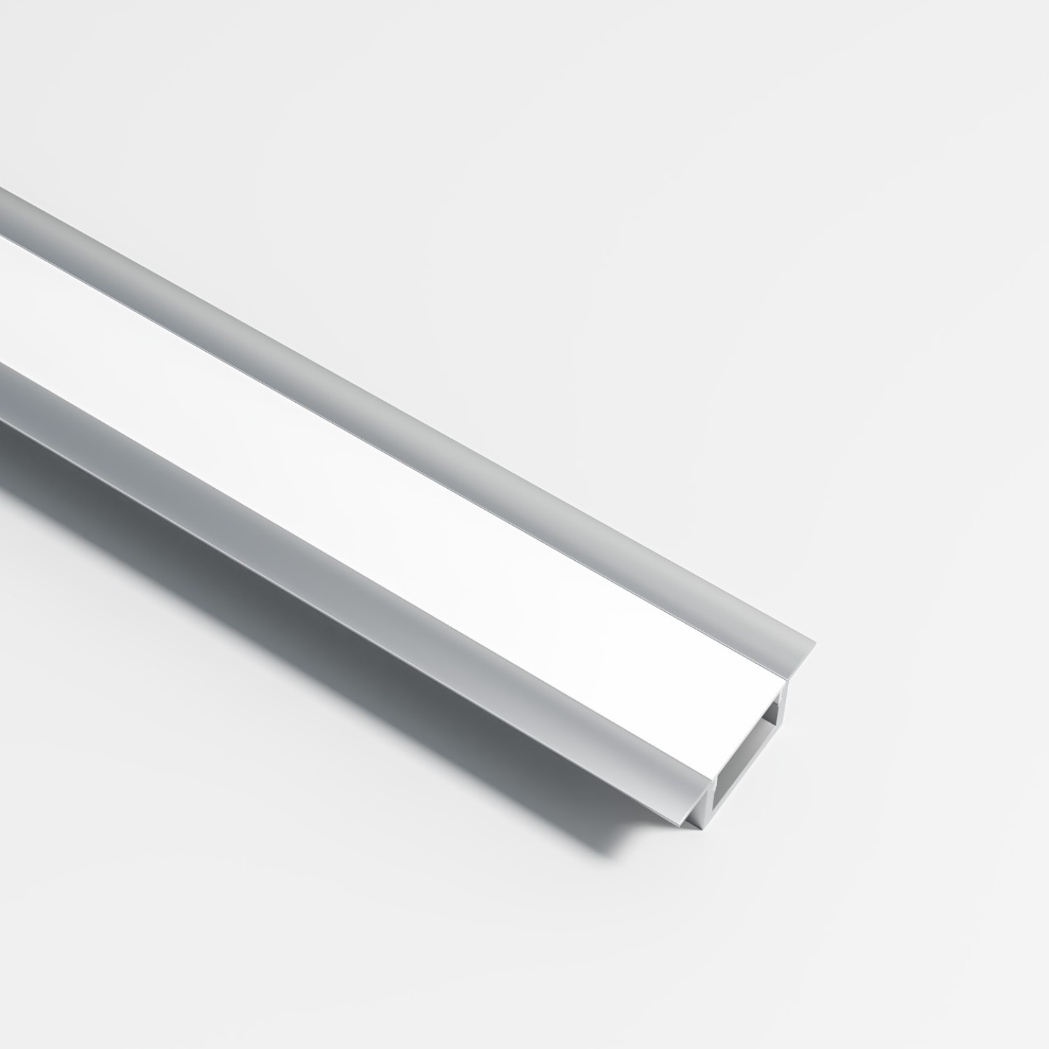 Детайлно изображение на Алуминиев профил за LED лента Board 34x12 мм | С дифузер и капачки Снимка на Алуминиев профил за LED лента Board 34x12 мм | С дифузер и капачки