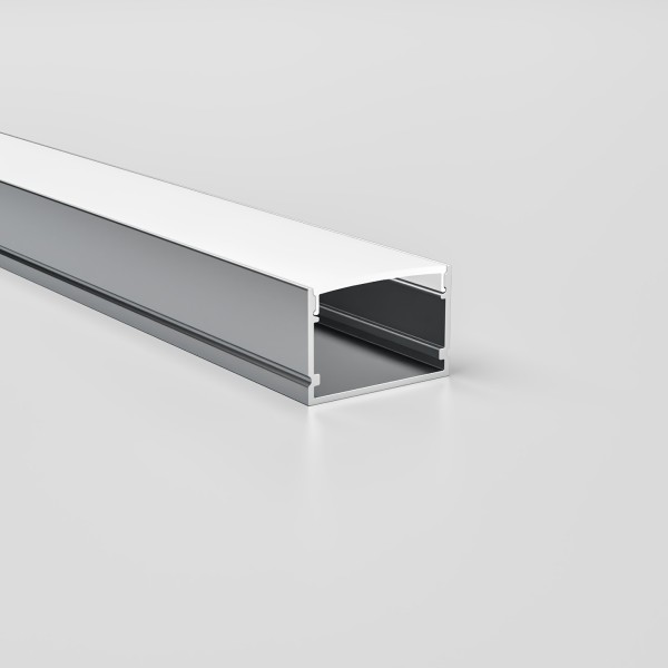 Детайлно изображение на Алуминиев профил за LED лента Dena | 30x20мм | 3 метра | Дифузер Снимка на Алуминиев профил за LED лента Dena | 30x20мм | 3 метра | Дифузер