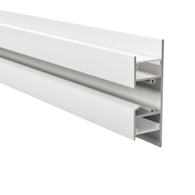 Алуминиев профил за LED лента Maya | 24.5x75.3мм | Двупосочен | Бял