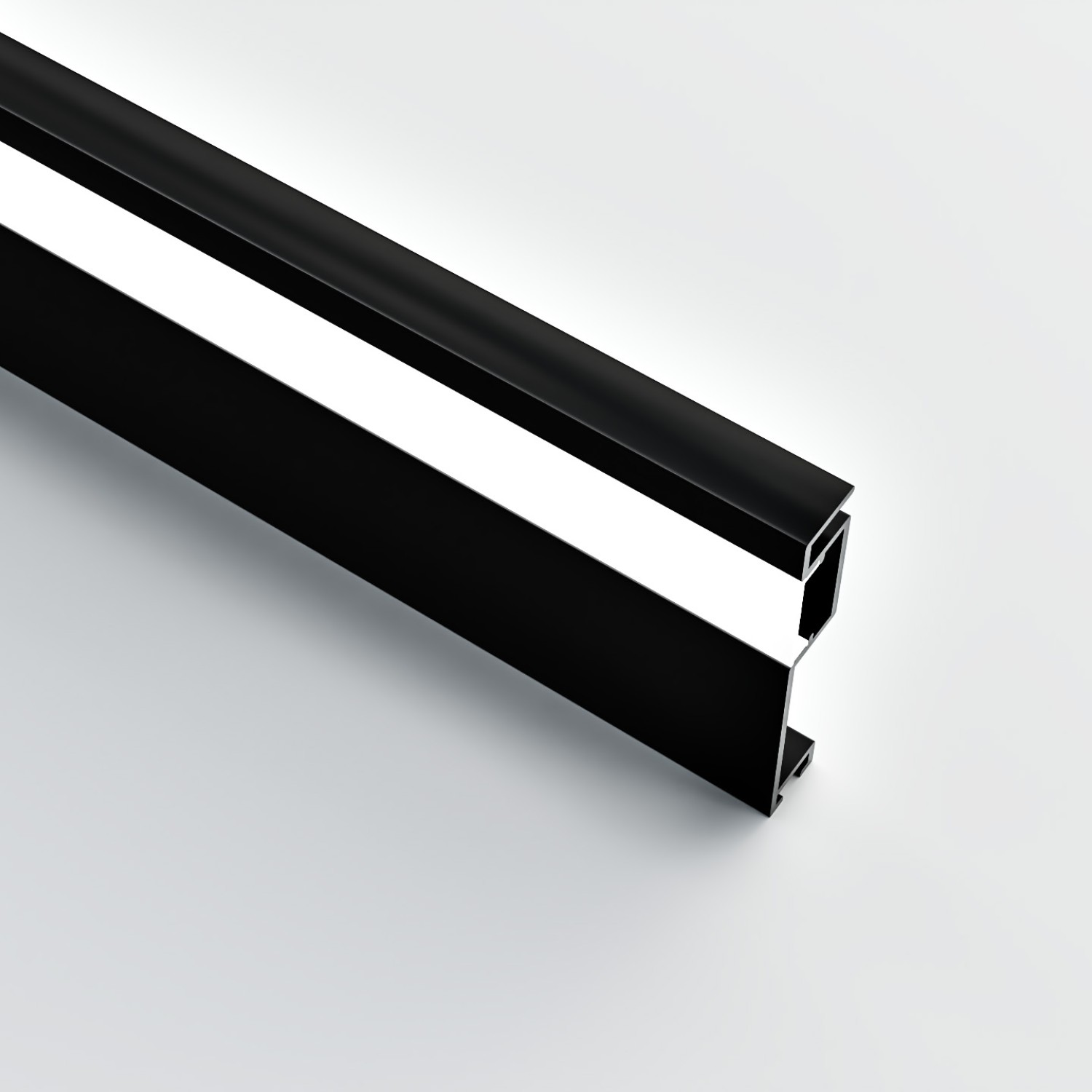 Снимка на Алуминиев профил за LED лента Mila | 10.5x60мм | Черен