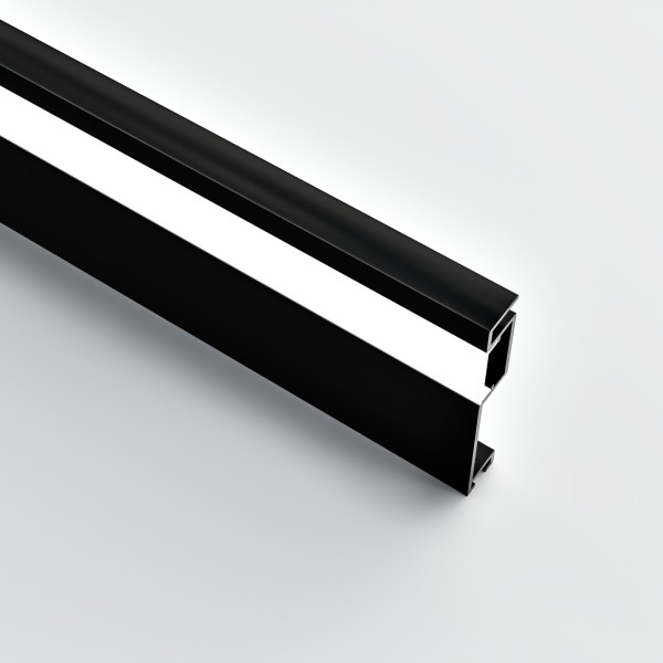 Снимка на Алуминиев профил за LED лента Mila | 10.5x60мм | Черен