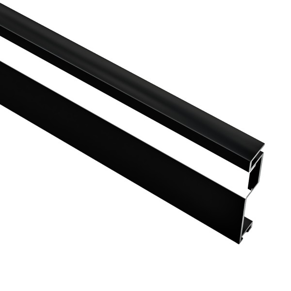 Снимка на Алуминиев профил за LED лента Mila | 10.5x60мм | Черен