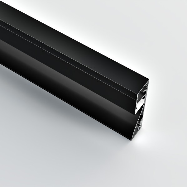 Снимка на Алуминиев профил за LED лента Mona | 15x60мм | Черен