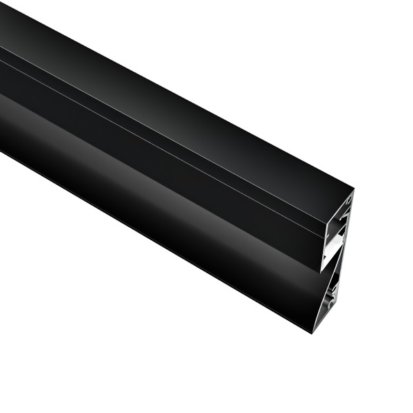 Детайлно изображение на Алуминиев профил за LED лента Mona | 15x60мм | Черен Снимка на Алуминиев профил за LED лента Mona | 15x60мм | Черен