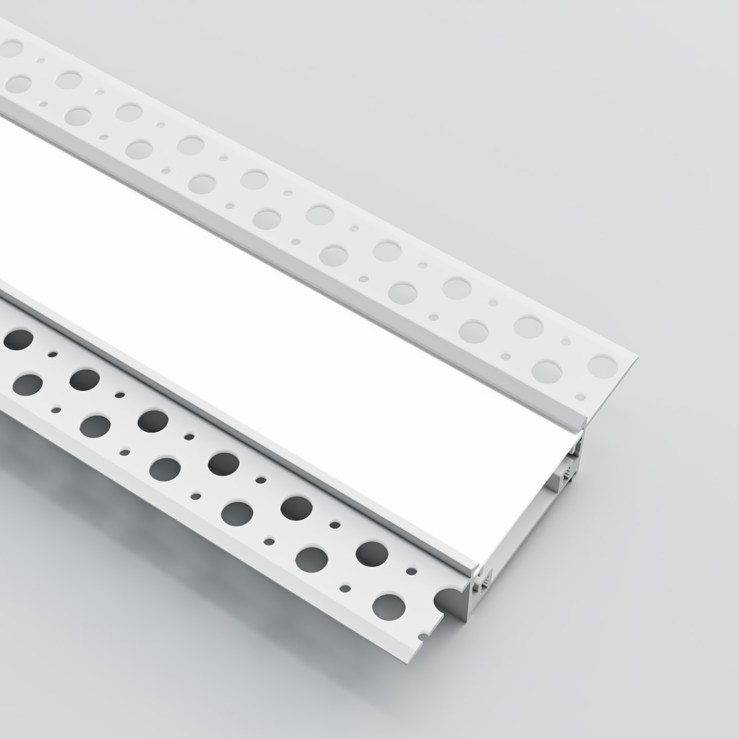 Снимка на Алуминиев профил за LED лента Ring | 80x20мм | За вграждане