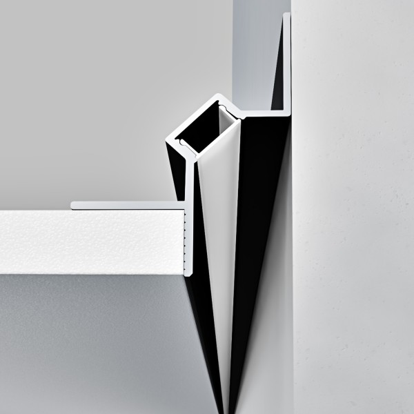 Снимка на Алуминиев профил за LED лента Shadow Edge | 35.2x48.2мм | Черен