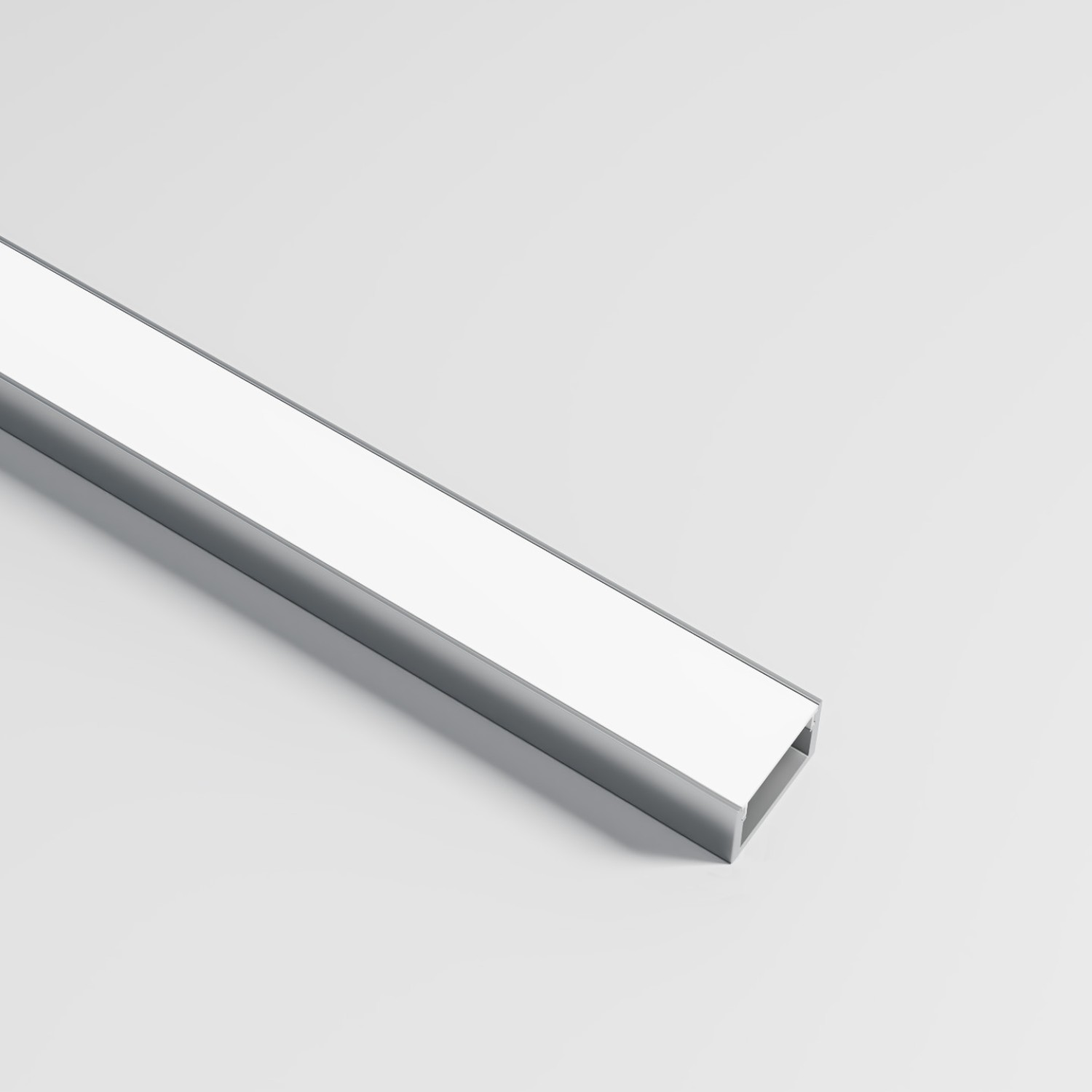 Детайлно изображение на Алуминиев профил за LED лента Standart | 20x13мм | С дифузер Снимка на Алуминиев профил за LED лента Standart | 20x13мм | С дифузер