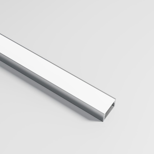 Детайлно изображение на Алуминиев профил за LED лента Standart | 20x13мм | С дифузер Снимка на Алуминиев профил за LED лента Standart | 20x13мм | С дифузер