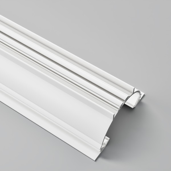 Детайлно изображение на Алуминиев профил за LED лента Vela | 101.3x49.5мм | 3 метра Снимка на Алуминиев профил за LED лента Vela | 101.3x49.5мм | 3 метра