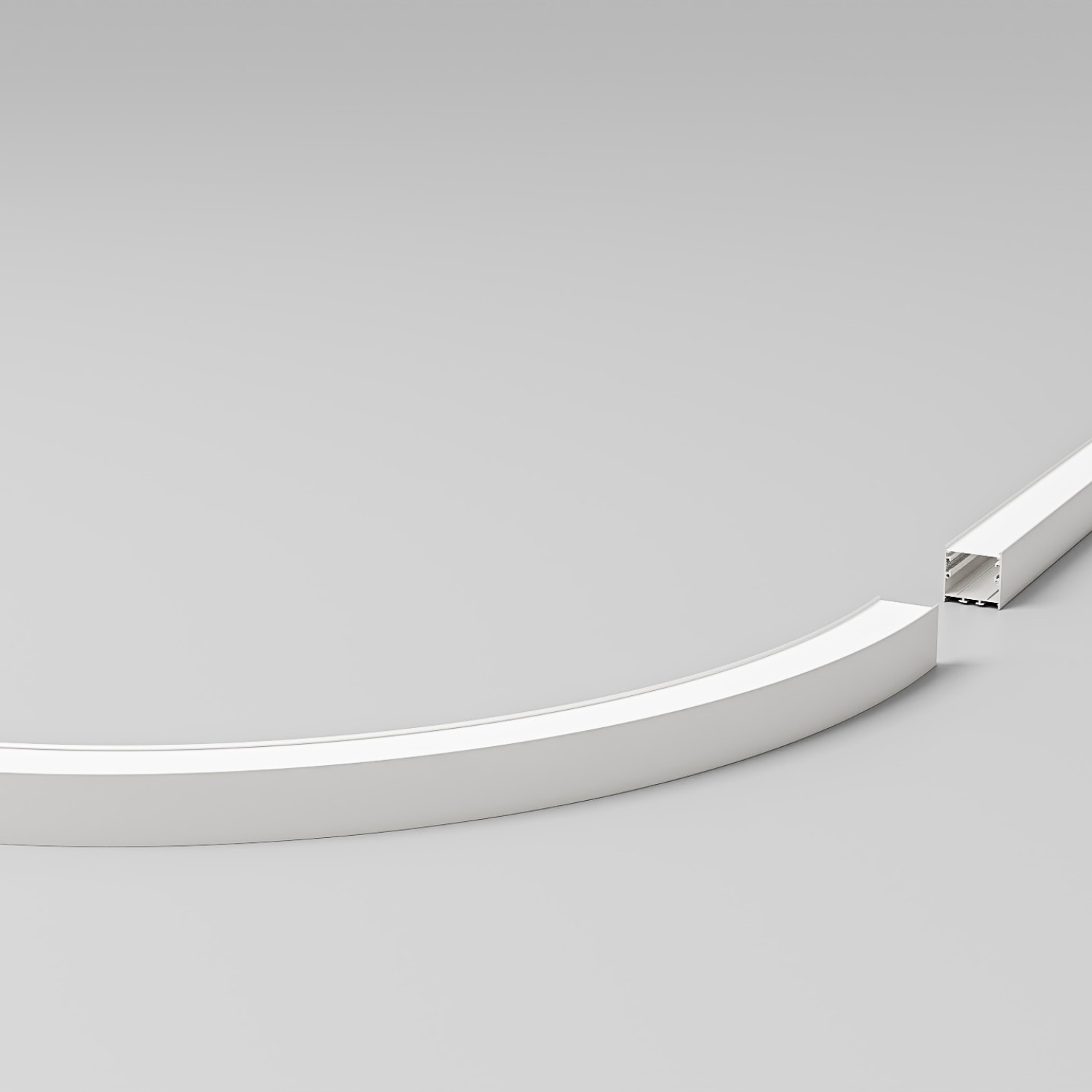 Снимка на Алуминиев профил за LED осветление Wave | 40 x 40 мм | 3 метра