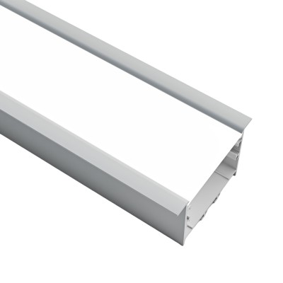 Алуминиев профил за LED осветление Wave | 50x40мм | Вграден монтаж 