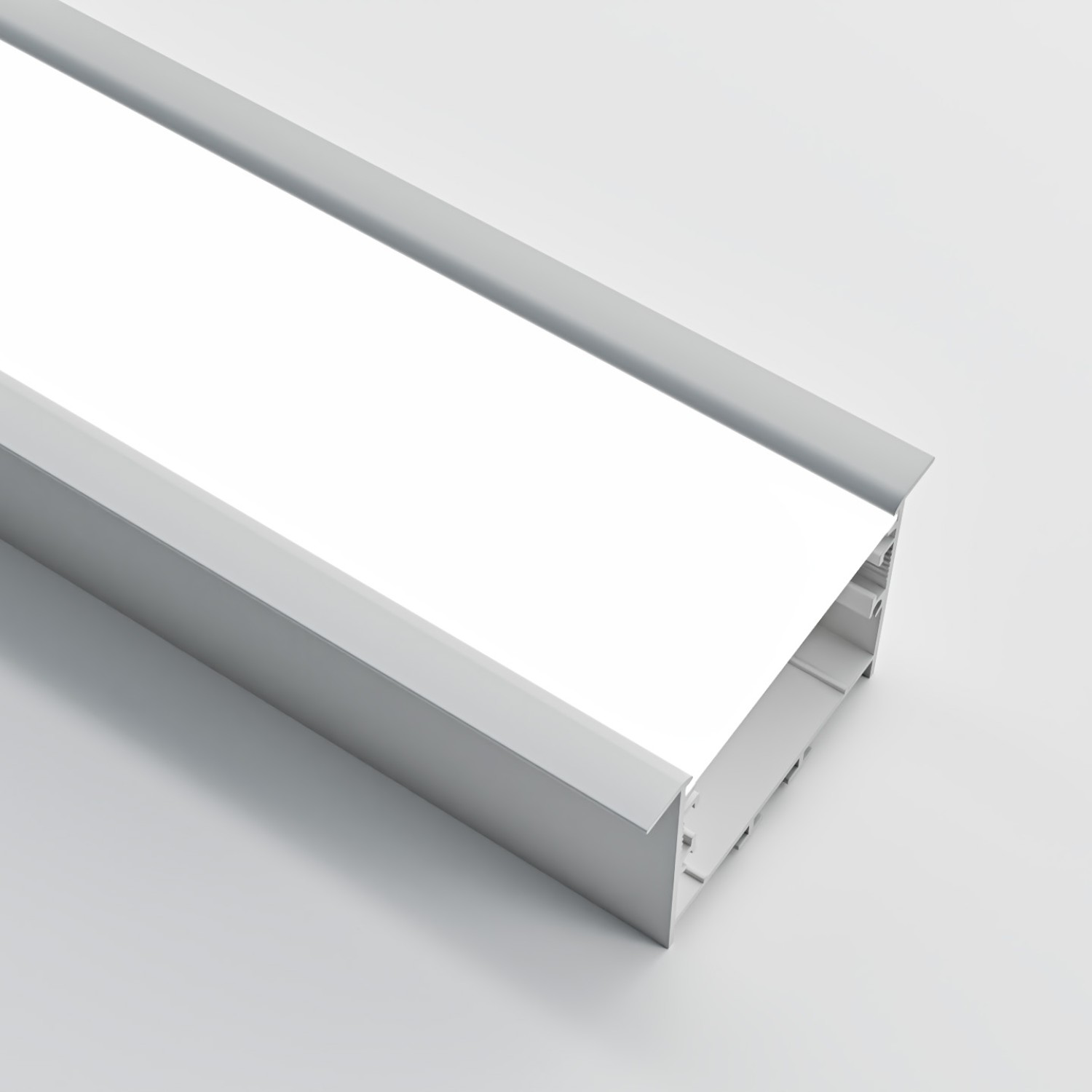 Снимка на Алуминиев профил за LED осветление Wave | 50x40мм | Вграден монтаж