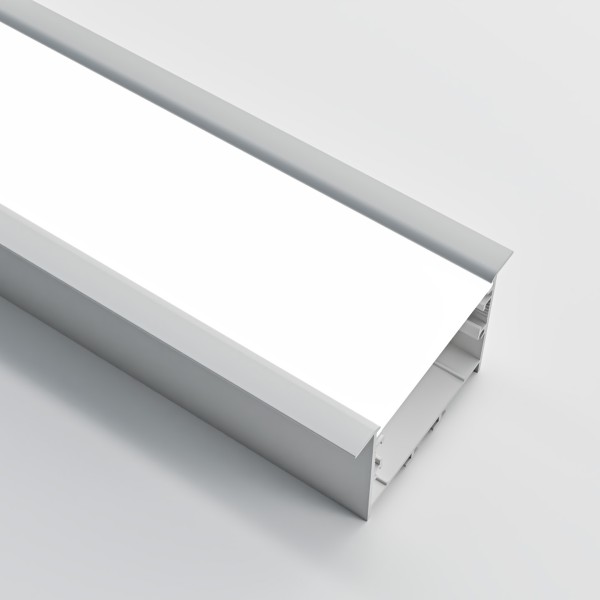 Снимка на Алуминиев профил за LED осветление Wave | 50x40мм | Вграден монтаж