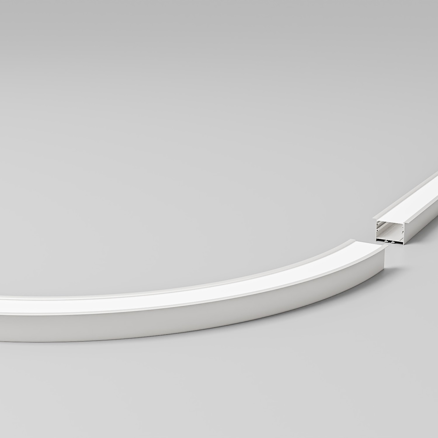 Снимка на Алуминиев профил за LED осветление Wave | 50x40мм | Вграден монтаж