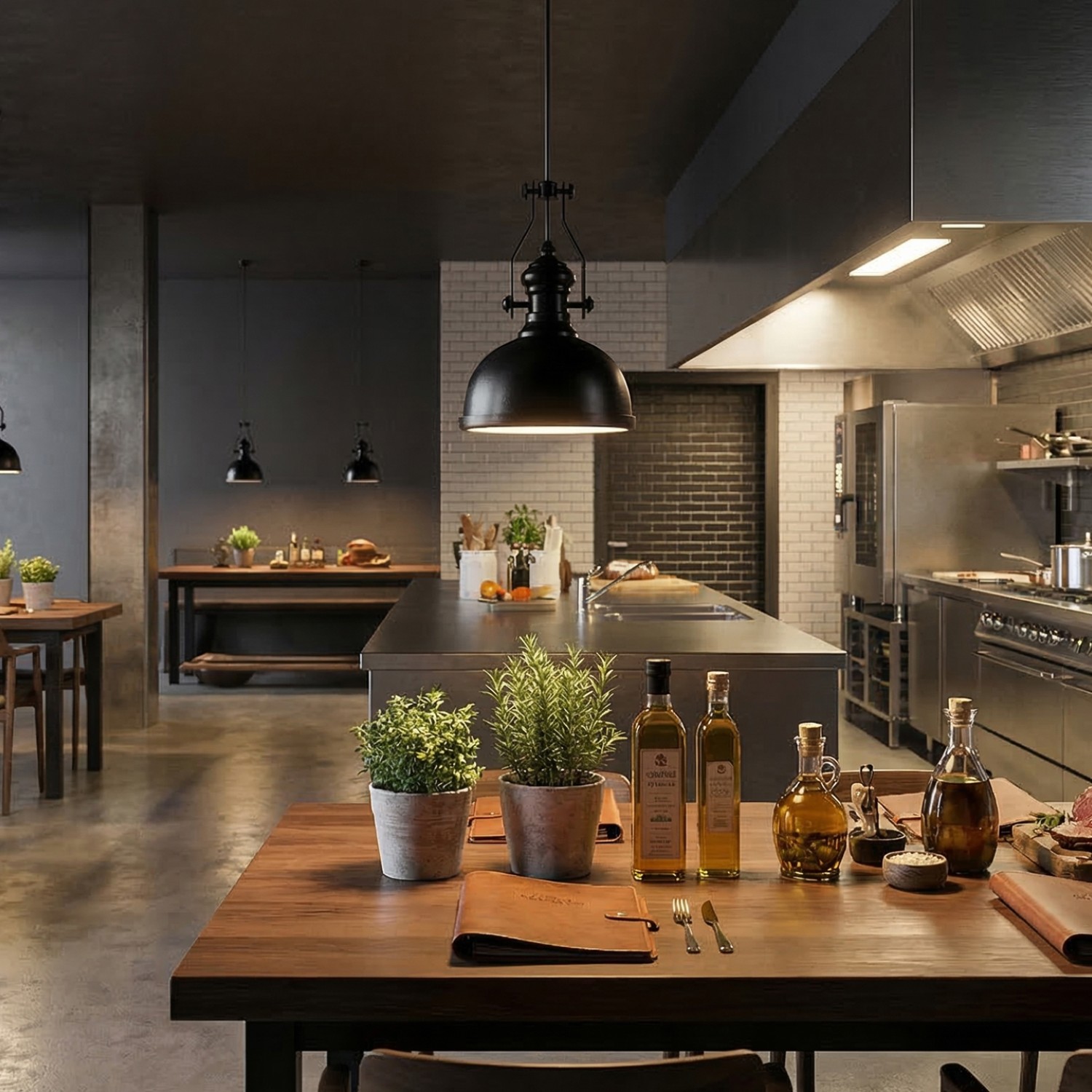 Снимка на Висящ пендел Porte | Индустриален дизайн | Черен |  Ø30cm | IP20 | E27