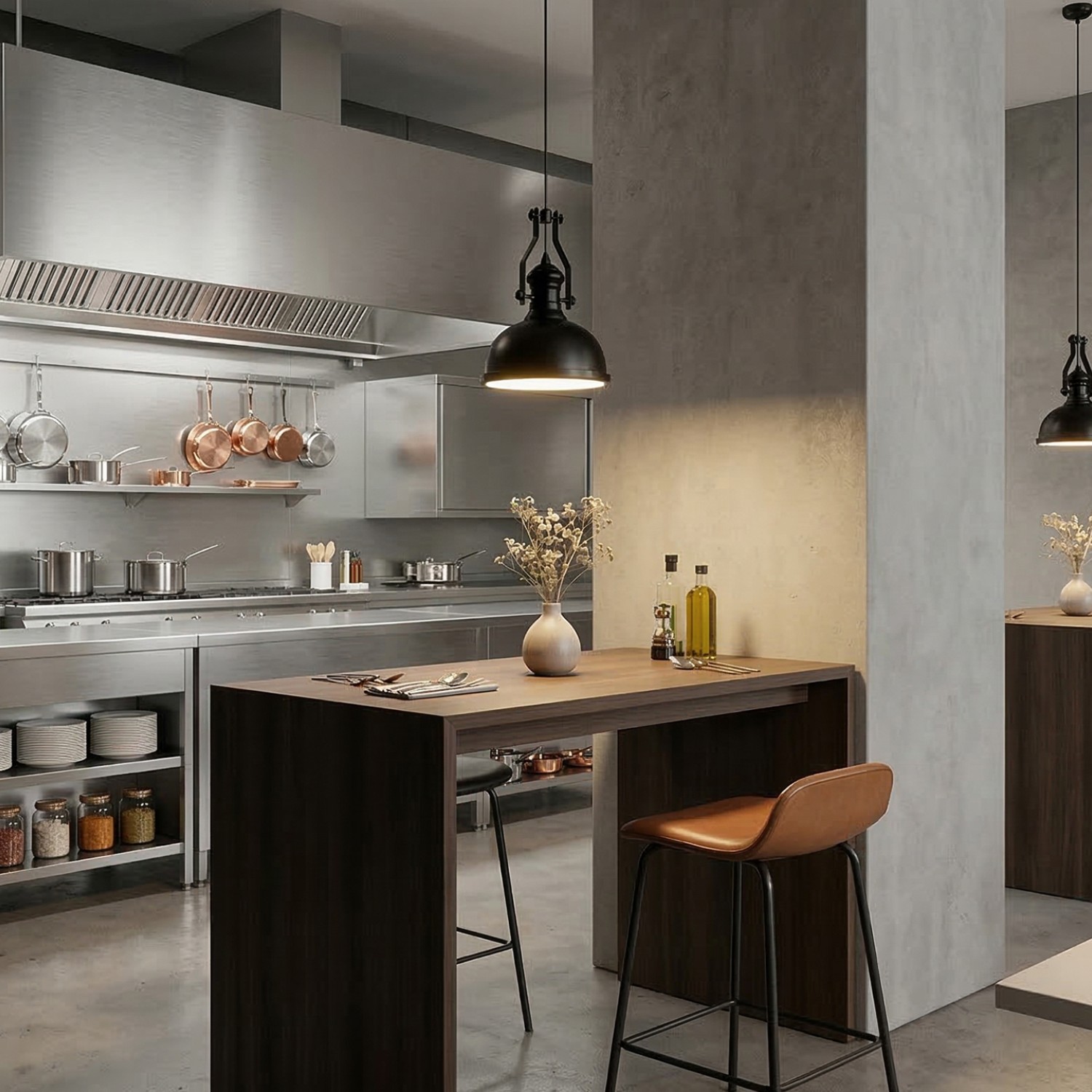 Снимка на Висящ пендел Porte | Индустриален дизайн | Черен |  Ø30cm | IP20 | E27