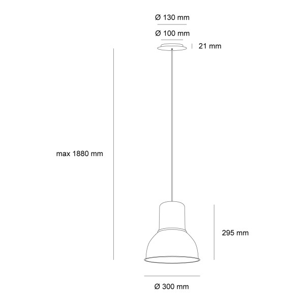 Детайлно изображение на Висящ пендел Proper | Индустриален дизайн | Матово черен | IP20 | E27 Снимка на Висящ пендел Proper | Индустриален дизайн | Матово черен | IP20 | E27