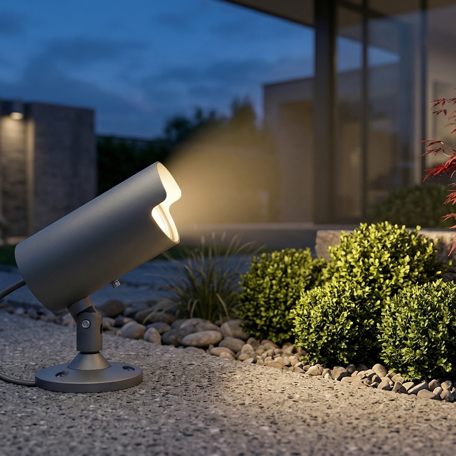 Детайлно изображение на Външен LED спот Spike | Сив | 12W | 3000K | IP65 Снимка на Външен LED спот Spike | Сив | 12W | 3000K | IP65