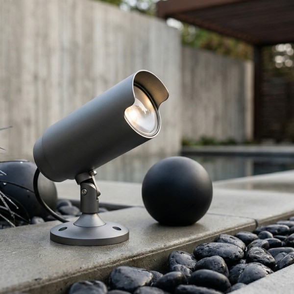 Детайлно изображение на Външен LED спот Spike | Сив | 12W | 3000K | IP65 Снимка на Външен LED спот Spike | Сив | 12W | 3000K | IP65