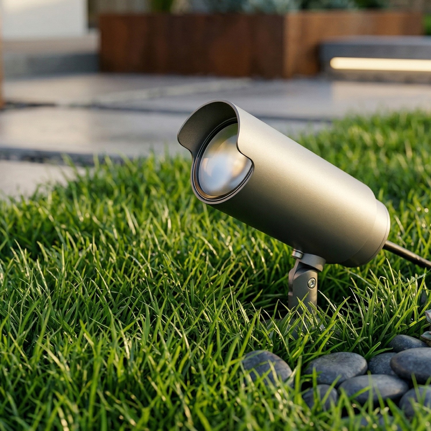 Детайлно изображение на Външен LED спот Spike | Сив | 12W | 3000K | IP65 Снимка на Външен LED спот Spike | Сив | 12W | 3000K | IP65