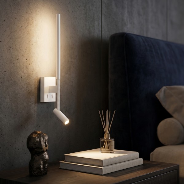 Снимка на Стенен LED аплик Twin SQ | 3W+6W | 3000K