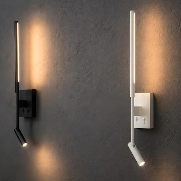 Снимка на Стенен LED аплик Twin SQ | 3W+6W | 3000K