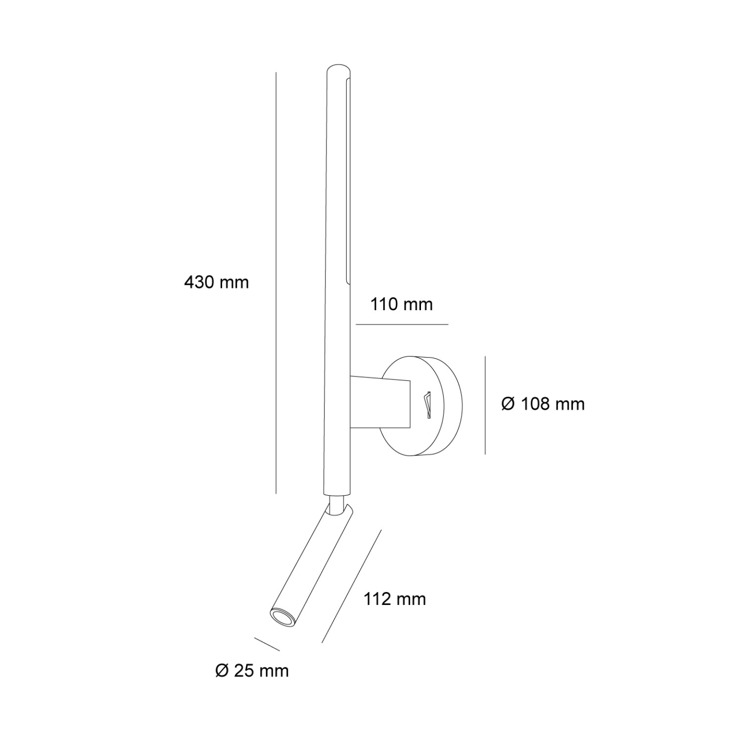 Снимка на Стенна LED лампа Twin | Насочена светлина | 3000K | 9W