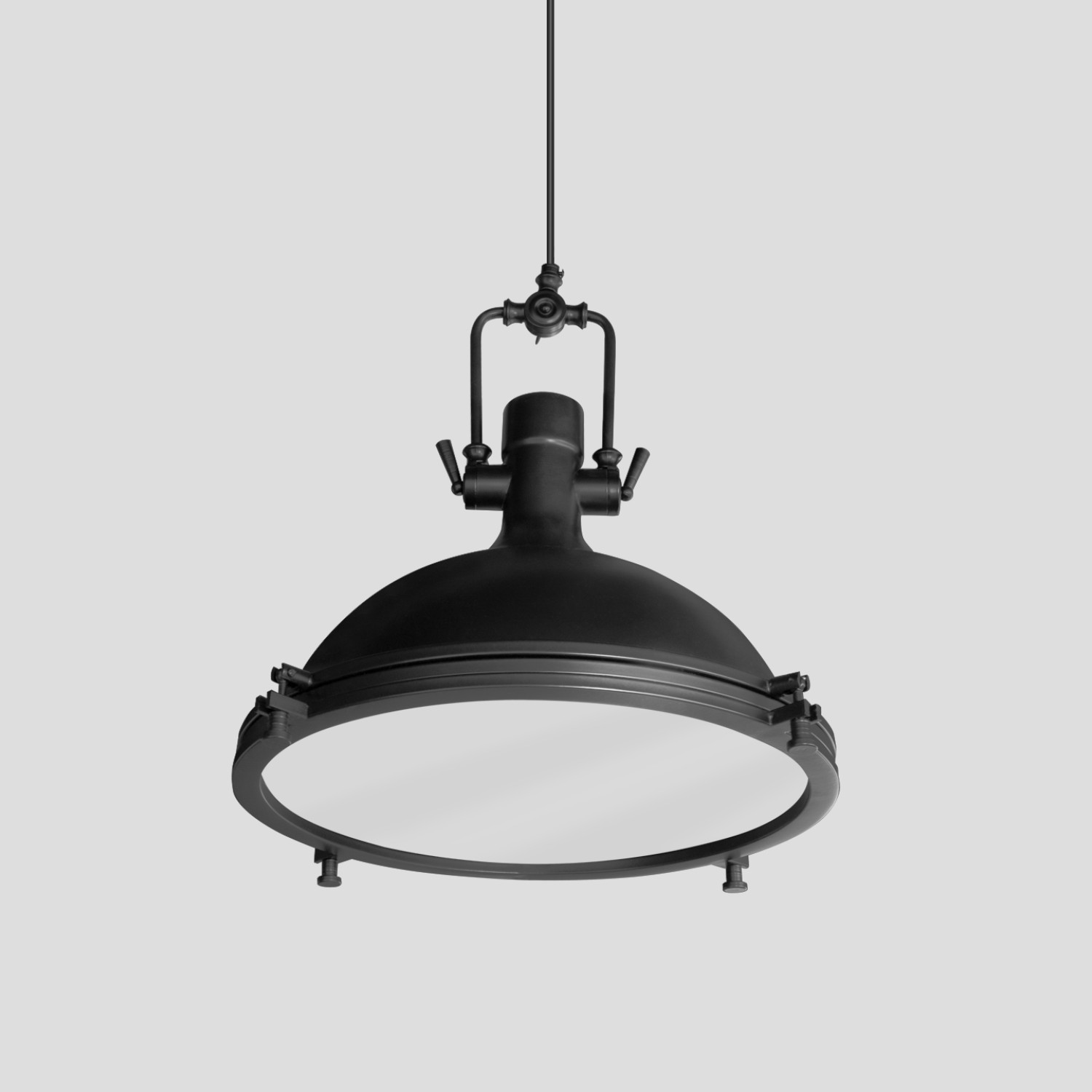 Детайлно изображение на Висящ пендел Cargo | Индустриален дизайн | Черен | Ø41cm | IP20 | E27 Снимка на Висящ пендел Cargo | Индустриален дизайн | Черен | Ø41cm | IP20 | E27