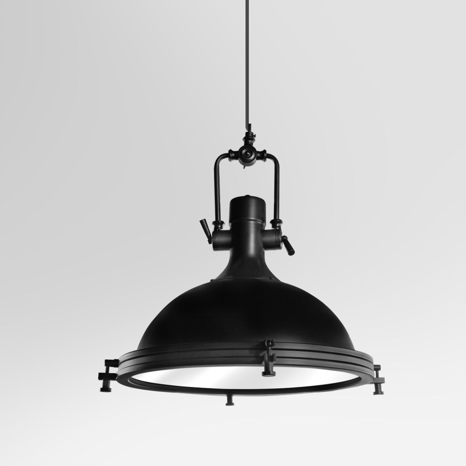 Детайлно изображение на Висящ пендел Cargo | Индустриален дизайн | Черен | Ø41cm | IP20 | E27 Снимка на Висящ пендел Cargo | Индустриален дизайн | Черен | Ø41cm | IP20 | E27