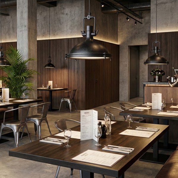 Детайлно изображение на Висящ пендел Cargo | Индустриален дизайн | Черен | Ø41cm | IP20 | E27 Снимка на Висящ пендел Cargo | Индустриален дизайн | Черен | Ø41cm | IP20 | E27