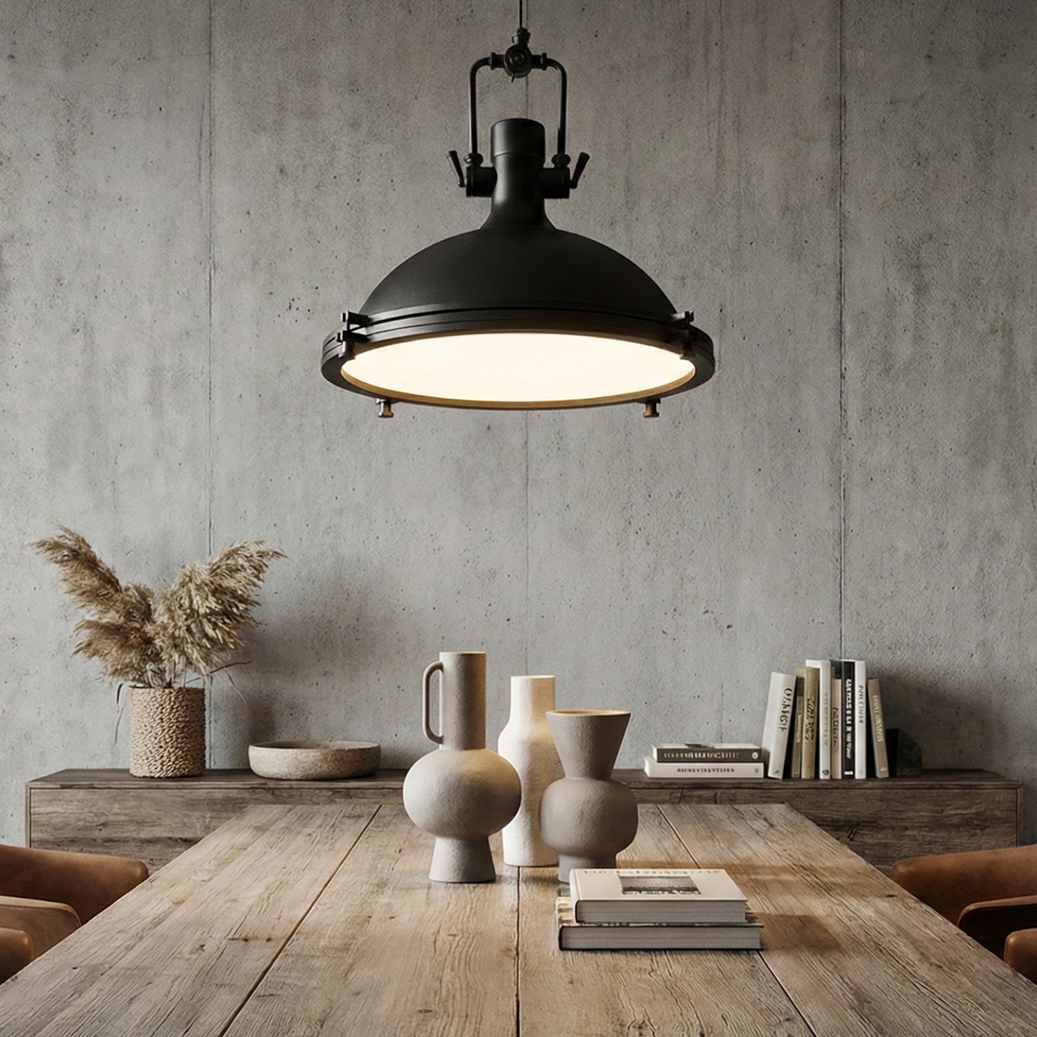 Детайлно изображение на Висящ пендел Cargo | Индустриален дизайн | Черен | Ø41cm | IP20 | E27 Снимка на Висящ пендел Cargo | Индустриален дизайн | Черен | Ø41cm | IP20 | E27