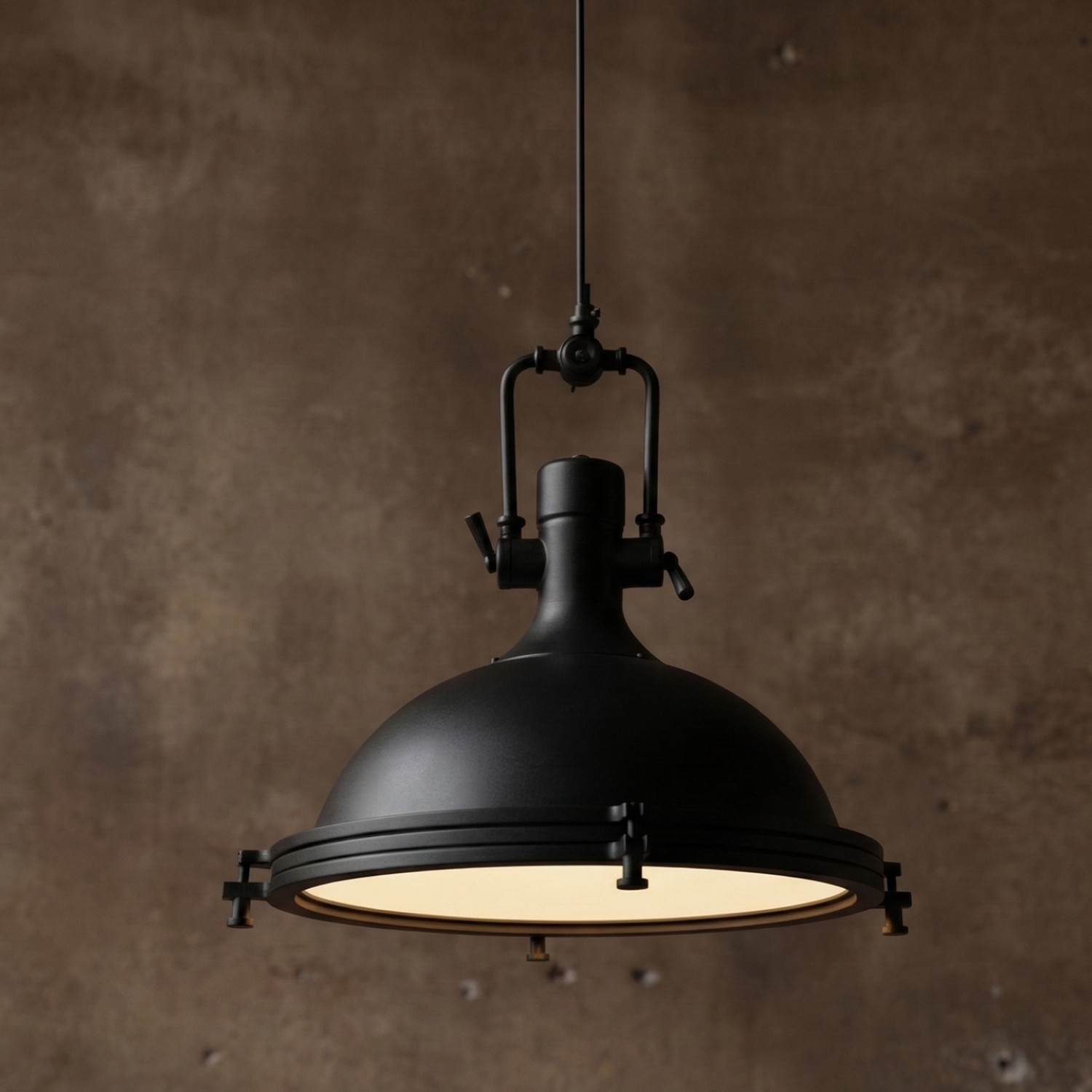Детайлно изображение на Висящ пендел Cargo | Индустриален дизайн | Черен | Ø41cm | IP20 | E27 Снимка на Висящ пендел Cargo | Индустриален дизайн | Черен | Ø41cm | IP20 | E27