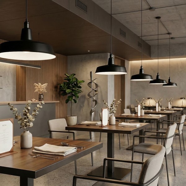 Детайлно изображение на Висящ пендел Loft | Индустриален дизайн | Черен | Ø41cm | IP20 | E27 Снимка на Висящ пендел Loft | Индустриален дизайн | Черен | Ø41cm | IP20 | E27