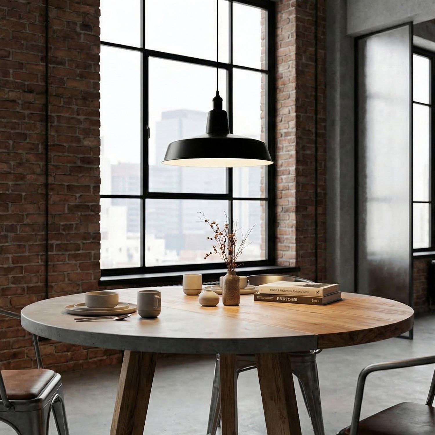 Детайлно изображение на Висящ пендел Loft | Индустриален дизайн | Черен | Ø41cm | IP20 | E27 Снимка на Висящ пендел Loft | Индустриален дизайн | Черен | Ø41cm | IP20 | E27