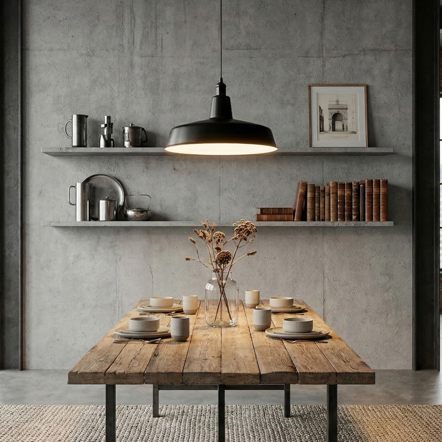 Детайлно изображение на Висящ пендел Loft | Индустриален дизайн | Черен | Ø41cm | IP20 | E27 Снимка на Висящ пендел Loft | Индустриален дизайн | Черен | Ø41cm | IP20 | E27