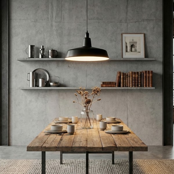 Детайлно изображение на Висящ пендел Loft | Индустриален дизайн | Черен | Ø41cm | IP20 | E27 Снимка на Висящ пендел Loft | Индустриален дизайн | Черен | Ø41cm | IP20 | E27