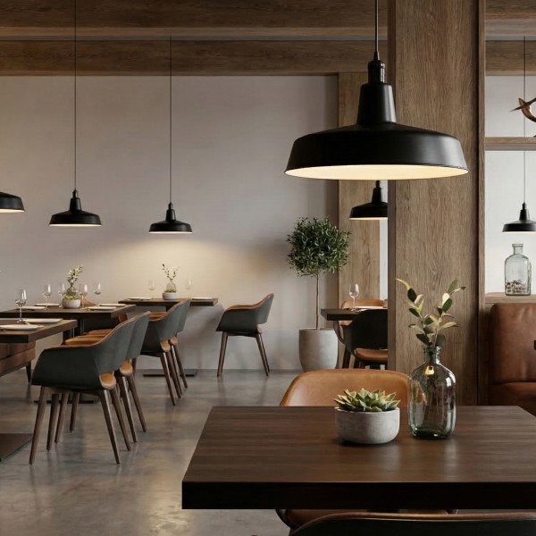 Детайлно изображение на Висящ пендел Loft | Индустриален дизайн | Черен | Ø41cm | IP20 | E27 Снимка на Висящ пендел Loft | Индустриален дизайн | Черен | Ø41cm | IP20 | E27