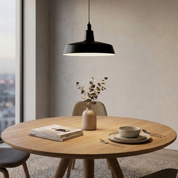 Детайлно изображение на Висящ пендел Loft | Индустриален дизайн | Черен | Ø41cm | IP20 | E27 Снимка на Висящ пендел Loft | Индустриален дизайн | Черен | Ø41cm | IP20 | E27