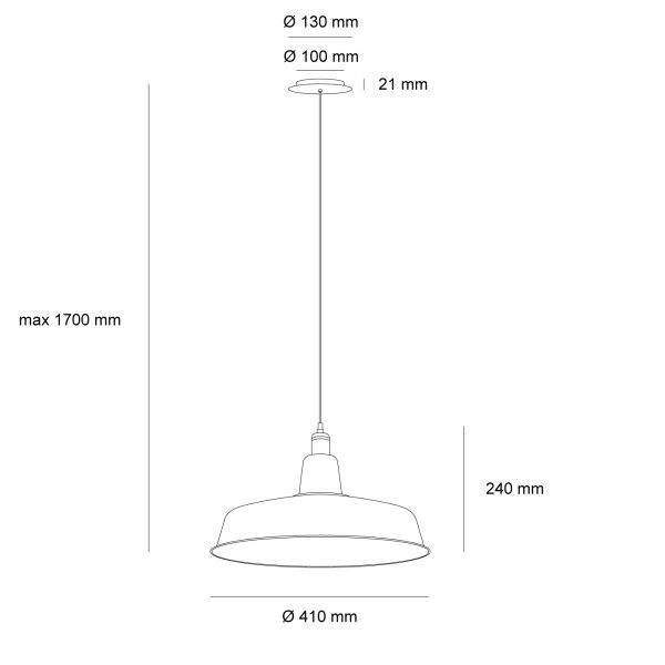 Детайлно изображение на Висящ пендел Loft | Индустриален дизайн | Черен | Ø41cm | IP20 | E27 Снимка на Висящ пендел Loft | Индустриален дизайн | Черен | Ø41cm | IP20 | E27