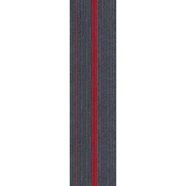 Снимка на Мокетни плочи Grey Red | Сиви с червени ивици | 100x25cm