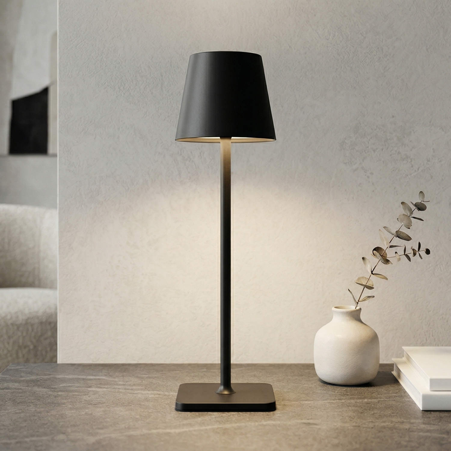 Снимка на Презареждаема LED настолна лампа с три цвята LEDA (38 см) - Настолни лампи