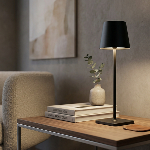 Снимка на Презареждаема LED настолна лампа с три цвята LEDA (38 см) - Настолни лампи