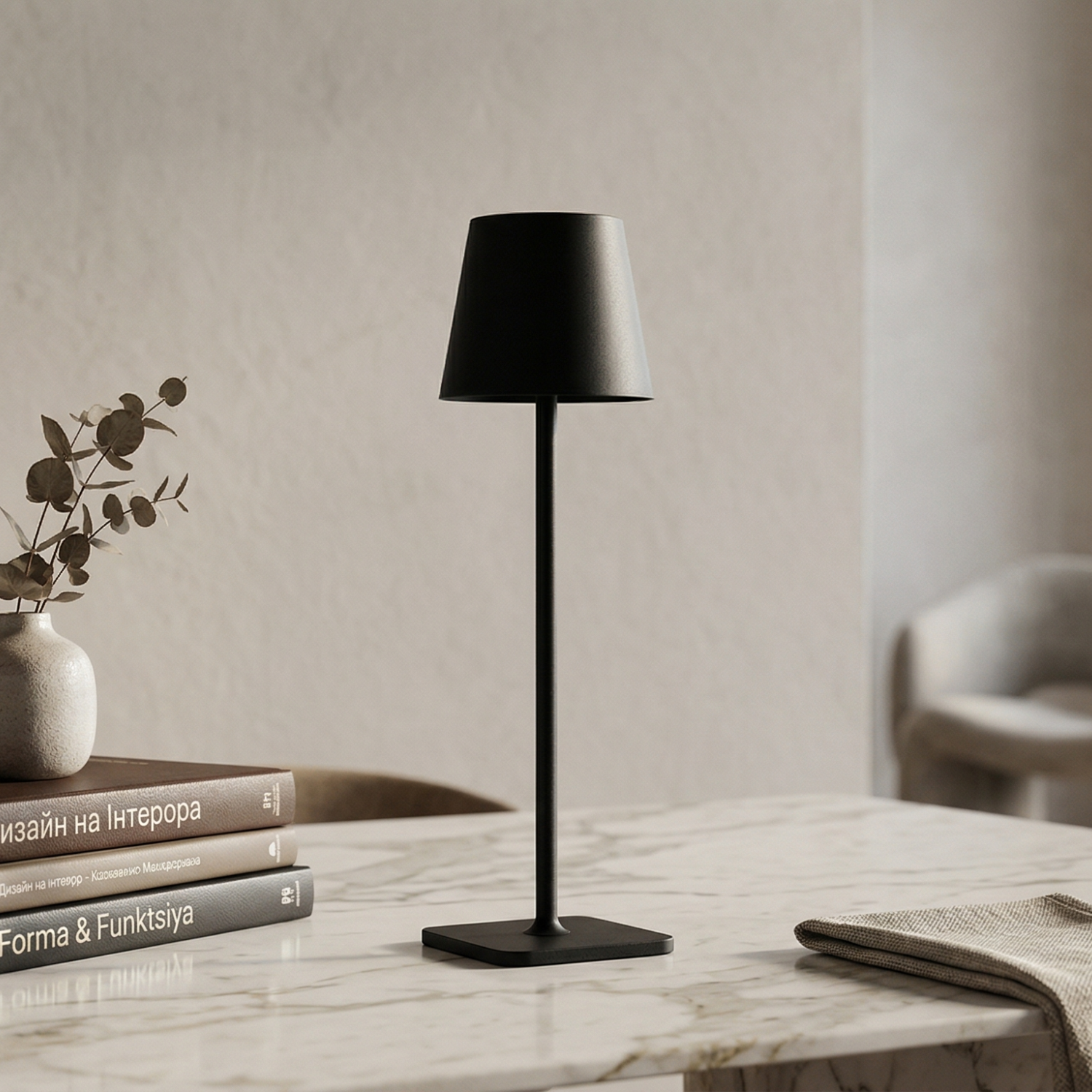 Снимка на Презареждаема LED настолна лампа с три цвята LEDA (38 см) - Настолни лампи