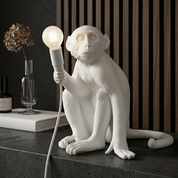 Детайлно изображение на Декоративна настолна лампа Monkey Table | Маймуна | 76cm | 3000K Снимка на Декоративна настолна лампа Monkey Table | Маймуна | 76cm | 3000K